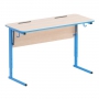 Стол ученический двухместный с наклоном столешницы (0-24°) на прямоугольной трубе - fgospostavki.ru - Белово